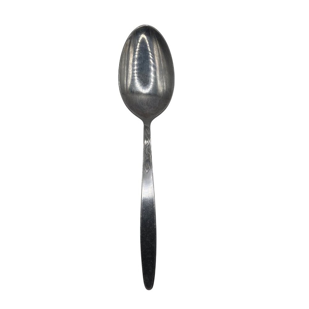 Amefa Tulip Time Satin Stainless Steel Serving spoon Discontinued Pattern 8.25"